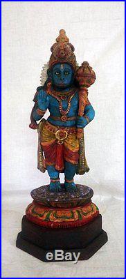Hindu Temple God Hanuman Sculpture Statue Idol Vintage Figurine Garuda Murti