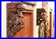 Horse Wall Corbel Bracket Pair Wooden Statue Home Decor Sculpture Vintage Rare
