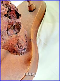 Horse sculpture wood, hand carved large vintage 19 1/2 tall, 14 INCH LONG BASE