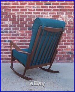 Ib Kofod-Larsen Selig sculptural Danish rocking chair rocker vintage 60's rare