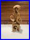 Incredible Vintage 1960s-70s Wood Swedish Flowers MCM Folk Art Sculpture