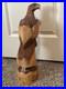 Incredible Vintage Signed WK 87 Nassau Sculpture Carved Wood Eagle 18