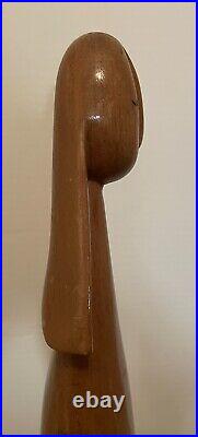 J G Casas 19 Vintage Wood Sculpture Carving Modernism Abstract