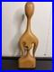 J G Casas Vintage Wood Sculpture Carving Modernism Abstract MID Century Modern