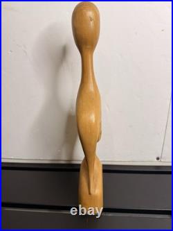 J G Casas Vintage Wood Sculpture Carving Modernism Abstract MID Century Modern