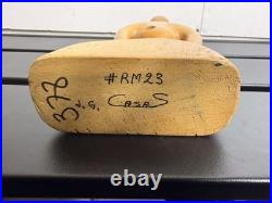 J G Casas Vintage Wood Sculpture Carving Modernism Abstract MID Century Modern
