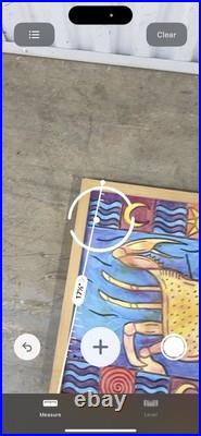 JUBILEE SQUARES Mardi Gras Vtg Frame Wood Hand Made Carved Crab Tony Krysinsky
