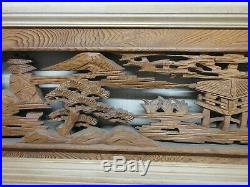 Japanese Vintage Ramma wood carving interior architecture 1900's Japan craft
