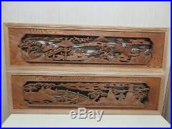 Japanese Vintage Ramma wood carving interior architecture 1900's Japan craft