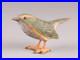 Japanese Vintage Wooden Bird Sculpture Nightingale by Ueno Gyokusui