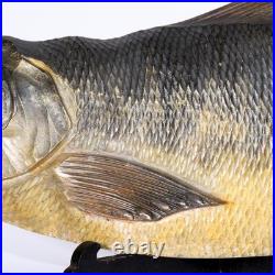 Japanese Vintage Wooden Carving of Salmon Ornate Sculpture WO414