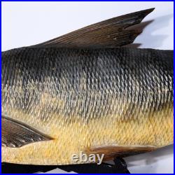 Japanese Vintage Wooden Carving of Salmon Ornate Sculpture WO414