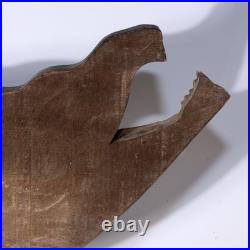 Japanese Vintage Wooden Carving of Salmon Ornate Sculpture WO414