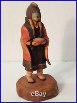 K. Malcolm Fred Vintage Hopi Indian Mana Kachina All Wood Fabulous Carving
