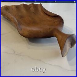 Kauri Wood WHITIANGA WHITTLERS Hand Carved Tray Mid Century Vintage
