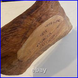 Kauri Wood WHITIANGA WHITTLERS Hand Carved Tray Mid Century Vintage