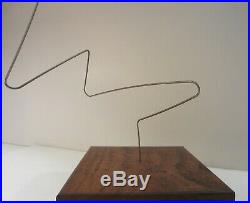 Kinetic Objects Vintage Lucite Wire Wood Tork Kinetic Sculpture Mid-Century 60s