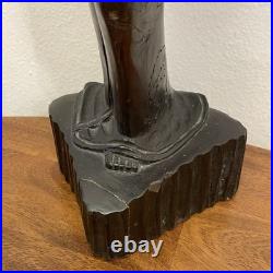 LARGE 25 Vintage Wood Carved Balinese Bali Janger Dancer Woman Sculpture Statue