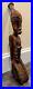 LARGE Vintage E. Simeon Signed Carved Wood Sculpture 35 3/4 Tall