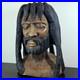 LARGER Than Life Hand Carved Wood Bob Marley Bust Vintage Rasta Sculpture