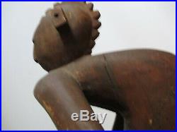 Large 27 Vintage Mask Man African Carving Picasso Style Tribal Modernism Nude