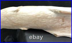 Large Carved Sea Bass With Juvenile Figurine Vintage