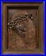 Large Early Antique Hardwood Hand Carving of Jesus Deeply Carved