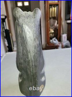 Large Hand Carved Wooden Bear Arnold Vtg Sculpture Big Sky Carvers Jeff Fleming
