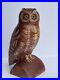Leo Koppy Wood Sculpture Owl Bird Statue Listed Artist Carving Vintage Older