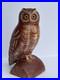 Leo Koppy Wood Sculpture Owl Bird Statue Listed Artist Carving Vintage Older
