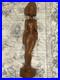 Lg Vintage Balinese Lady in Native Dress, Hand-Carved Wood Sculpture