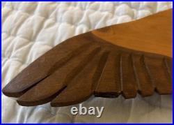 Life Size 25 Flying Wooden Canadian Goose Folk Art Vintage