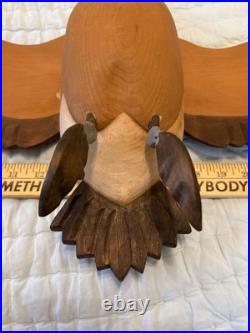 Life Size 25 Flying Wooden Canadian Goose Folk Art Vintage