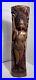 Lovely Large Vintage Asian Balinese Wood Carving Sculpture Woman 35 Inches Tall