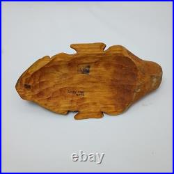 Lundy Cupp Hand Carved Wood Face Wall Hanging Art Signed Carving Vintage Rare