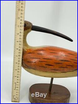MID CENTURY MODERN WOOD BIRD SCULPTURE, VINTAGE 12 By 16 MODERNIST ART