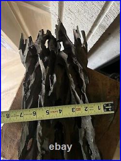 MID Century Brutalist Sculpture Metal Abstract Museum Quality Modernism Vintage