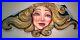 Mabel Stark Original Vintage Colored Circus Wood Carving Massive 80x35x5 Inch