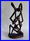 Makonde Art Sculpture Art Hand Carved Wooden Sculpture Vintage Mid Century