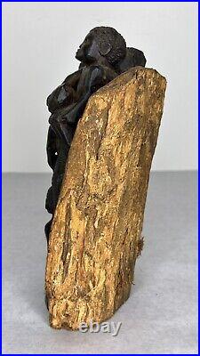 Makonde Tree of Life Mozambique Carved Wood Sculpture Vintage