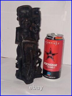 Makonde Tree of Life Mozambique Carved Wood Sculpture Vintage