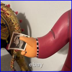 Markus Pierson 1990 Vintage Wood Sculpture'On the Road to Her