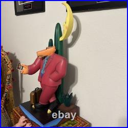 Markus Pierson 1990 Vintage Wood Sculpture'On the Road to Her