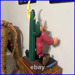 Markus Pierson 1990 Vintage Wood Sculpture'On the Road to Her