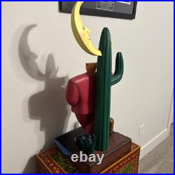 Markus Pierson 1990 Vintage Wood Sculpture'On the Road to Her