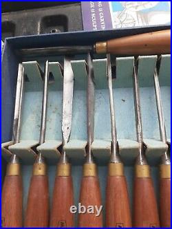 Marples M60 Set 12 Wood Carving Tools Steel Vintage Sheffield England