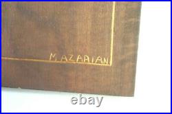 Mary Azarian Vintage Rare Wood Carving MILKWEED Signed Vermont Woodcut Artist