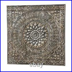 Metal Wall Art Home Decor Medallion Entryway Living Iron Embossed Lightweight S