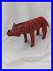 Mexican Oaxacan Folk Art Vtg 13 Wood Carving Rhinoceros Animal Alebrije Oaxaca