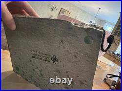 Mid Century Brutalist Stone & Wood Sculpture Abstract Vintage Modernist Art